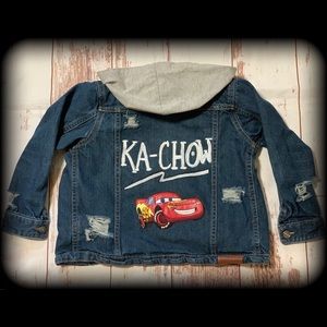 Hand-made distressed denim jackets